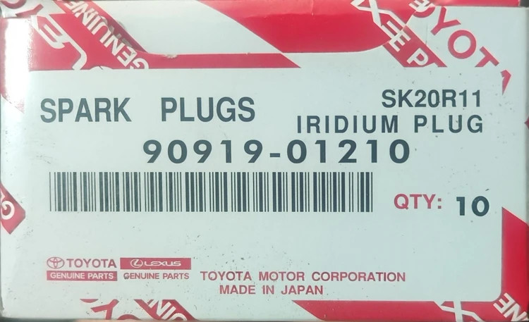 شمع سونی پایه کوتاه 01210-90919 SPARK PLUGS (اصلی) با ضمانت (هر عدد) | IRIDUM PLUGS (ژاپن)