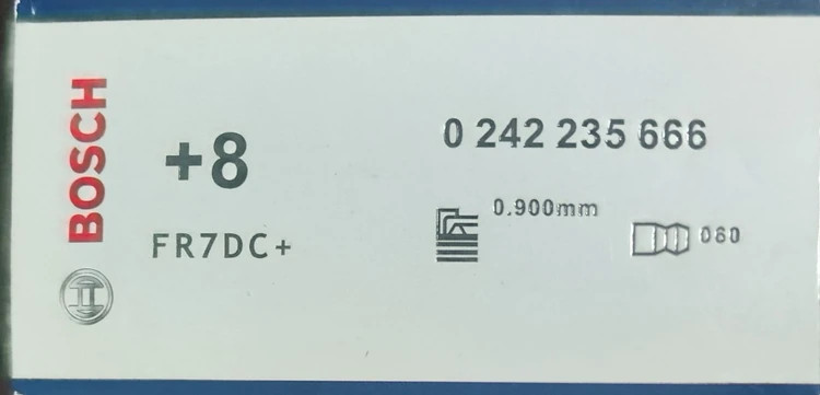 شمع پایه کوتاه تک پلاتین پژو 405.پارس .سمند +8 +FR7DC (اصلی ) با ضمانت (هر عدد) | BOSCH روسی
